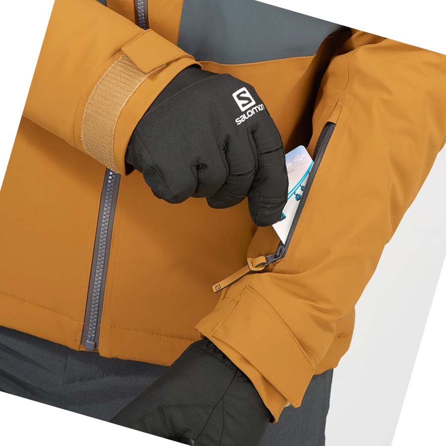 Salomon HIGHLAND INSULATED Erkek Ceket Sarı | TR 3296KOR